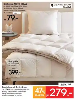 Zurbrüggen Centa-star kopfkissen arctic ocean Angebot