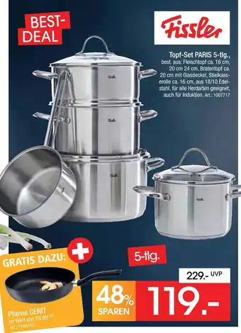 Zurbrüggen Fissler topf-set paris 5-tlg Angebot