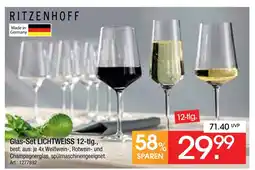 Zurbrüggen Ritzenhoff glas-set lichtweiss Angebot