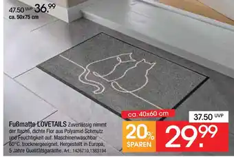 Zurbrüggen Fußmatte lovetails Angebot