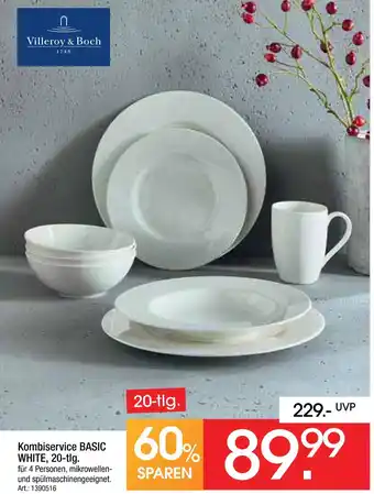 Zurbrüggen Villeroy & boch kombiservice basic white, 20-tlg Angebot