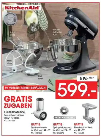 Zurbrüggen Kitchenaid küchenmaschine Angebot