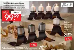 Zurbrüggen Fink twister kerzenständer 4-flg Angebot