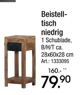 Zurbrüggen Beistelltisch niedrig Angebot