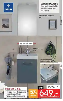 Zurbrüggen Sadena gästebad varese Angebot