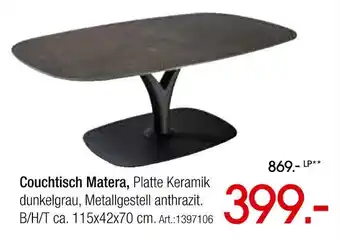Zurbrüggen Couchtisch matera Angebot