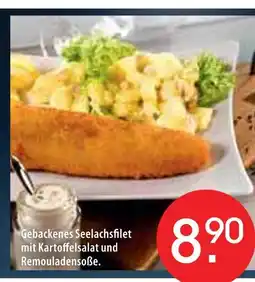 Zurbrüggen Gebackenes seelachsfilet mit kartoffelsalat und remouladensoße Angebot