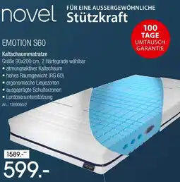 Zurbrüggen Novel emotion s60 kaltschaummatratze Angebot