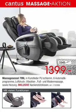 Zurbrüggen Cantus massagesessel 799i Angebot