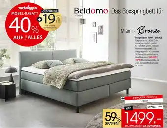 Zurbrüggen Beldomo boxspringbett miami - bronze Angebot