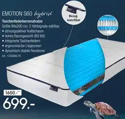 Zurbrüggen Taschenfederkernmatratze emotion s60 hybrid Angebot