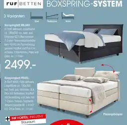 Zurbrüggen Ruf betten boxspringbett milano Angebot