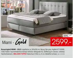 Zurbrüggen Boxspringbett miami - gold Angebot