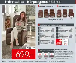 Zurbrüggen Himolla mini/maxi relaxsessel Angebot