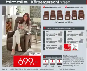 Zurbrüggen Himolla mini/maxi relaxsessel Angebot
