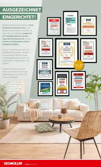 Segmüller Segmüller ausgezeichnet eingerichtet! Angebot