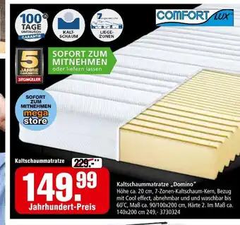 Segmüller Comfort lux kaltschaummatratze domino Angebot