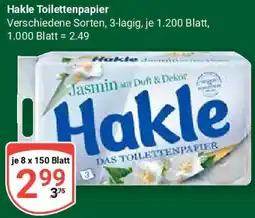Globus Hakle Toilettenpapier Angebot