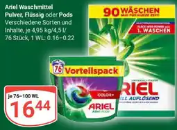 Globus Ariel Waschmittel Pulver, Flüssig oder Pods Angebot