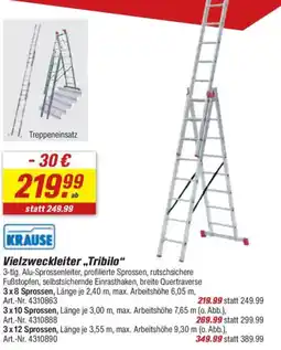 toom Baumarkt KRAUSE Vielzweckleiter ,,Tribilo" Angebot