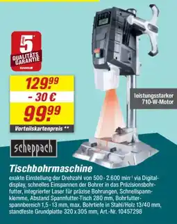 toom Baumarkt scheppach Tischbohrmaschine Angebot