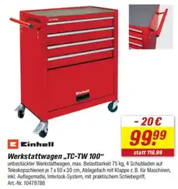 toom Baumarkt Einhell Werkstattwagen „,TC-TW 100" Angebot