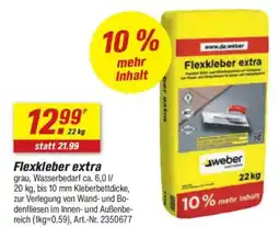 toom Baumarkt weber Flexkleber extra Angebot