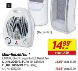 toom Baumarkt Mini-Heizlüfter Angebot