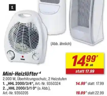 toom Baumarkt Mini-Heizlüfter Angebot