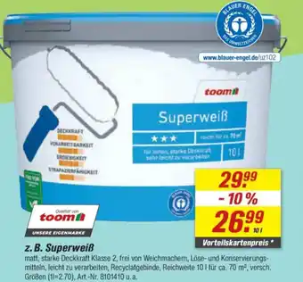 toom Baumarkt Superweiß Angebot