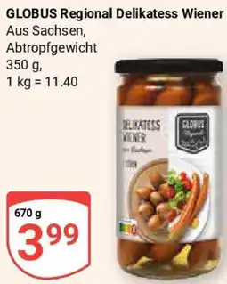 Globus GLOBUS Regional Delikatess Wiener Angebot