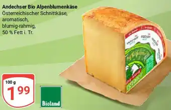 Globus Andechser Bio Alpenblumenkäse Angebot
