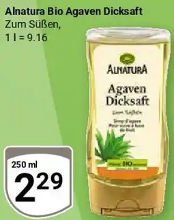Globus Alnatura Bio Agaven Dicksaft Angebot