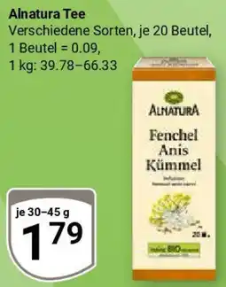Globus Alnatura Tee Angebot