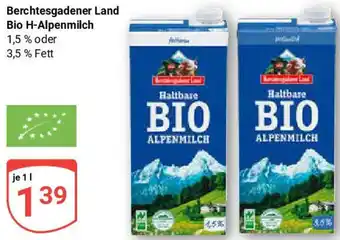 Globus Berchtesgadener Land Bio H-Alpenmilch Angebot