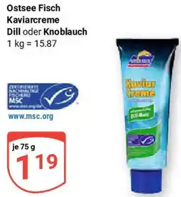 Globus Ostsee Fisch Kaviarcreme Dill oder Knoblauch Angebot