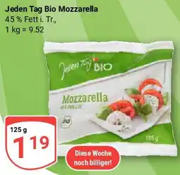 Globus Jeden Tag Bio Mozzarella Angebot