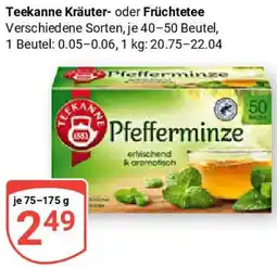 Globus Teekanne Kräuter- oder Früchtetee Angebot