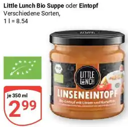 Globus Little Lunch Bio Suppe oder Eintopf Angebot