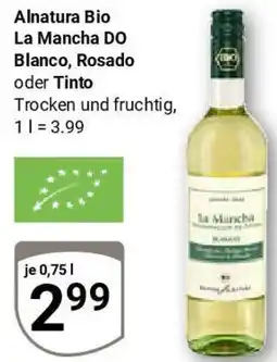 Globus Alnatura Bio La Mancha DO Blanco, Rosado oder Tinto Angebot
