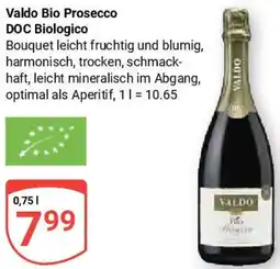 Globus Valdo Bio Prosecco DOC Biologico Angebot