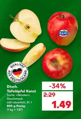 Kaufland Dtsch. Tafeläpfel kanzi Angebot