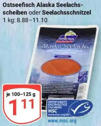 Globus Ostseefisch Alaska Seelachs- scheiben oder Seelachsschnitzel Angebot