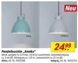 toom Baumarkt Pendelleuchte „Annika" Angebot