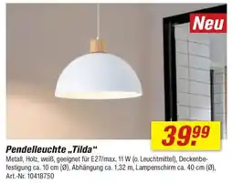 toom Baumarkt Pendelleuchte „Tilda" Angebot