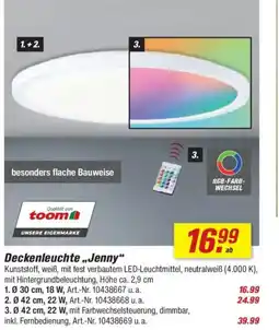toom Baumarkt Deckenleuchte ,,Jenny" Angebot