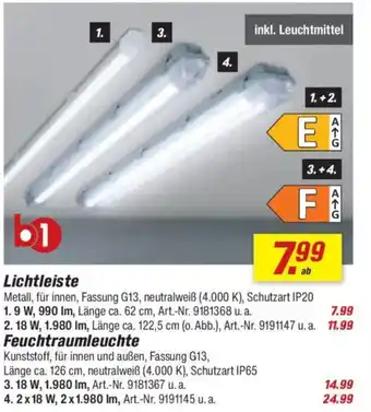 toom Baumarkt b1 Lichtleiste Angebot