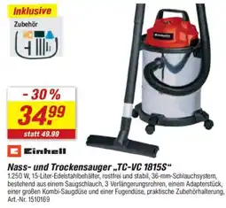toom Baumarkt Einhell Nass- und Trockensauger „TC-VC 1815S" Angebot