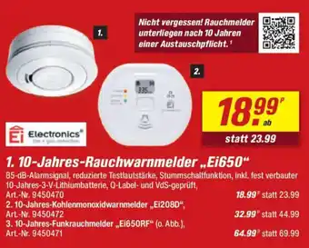 toom Baumarkt Ei Electronics 1.10-Jahres-Rauchwarnmelder „Ei650" Angebot