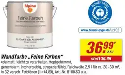 toom Baumarkt Alpina Wandfarbe ,,Feine Farben" Angebot